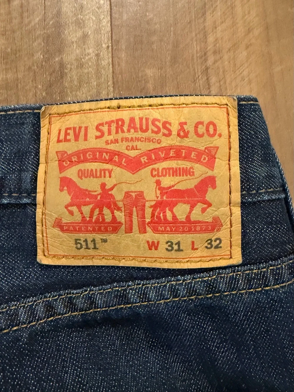 Levi Strauss & Co‎ 511 Men's Jeans 31x32 Dark Blue